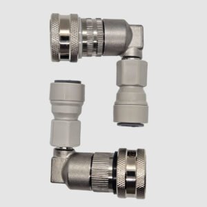 Kit connecteur Ball lock Gaz et Liquide INOX + Raccord rapide push-in 3/8 (9,5mm)